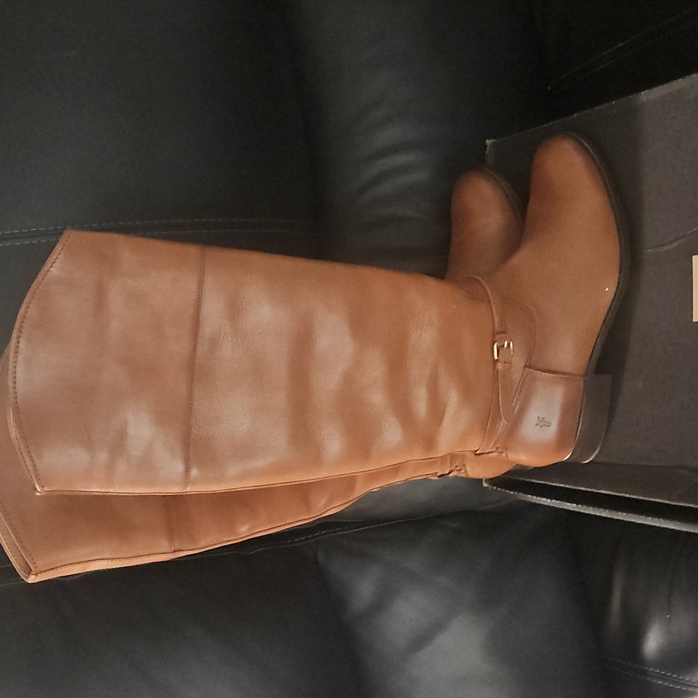 Frye Tan Knee Leather Boots